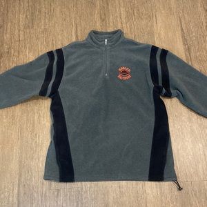 Harley Davidson Heavy Fleece 1/4 Zip Mens L